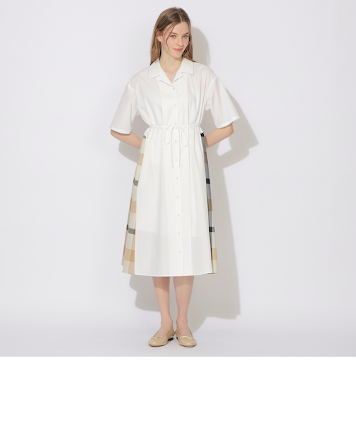 【WEB＆ダイバーシティ東京プラザ店限定】オープンカラーワンピース