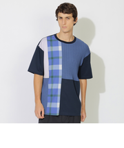 ブロッキングニットコンビT