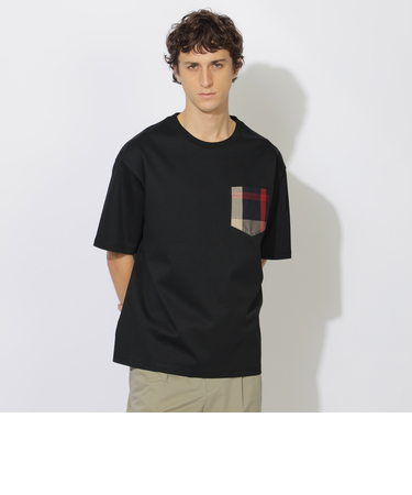 チェックポケットTシャツ