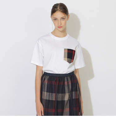 チェックポケットTシャツ