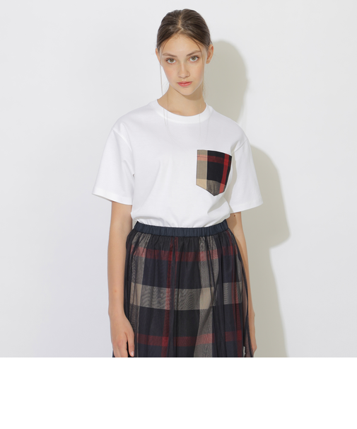 チェックポケットTシャツ