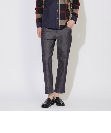 【ユニセックス】クロップドストレッチデニム