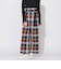 クレストブリッジチェックベルテッドパンツ