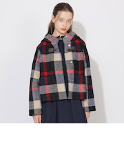 クレストブリッジチェックダッフルブルゾン