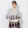 クレストブリッジチェックアーガイルニット
