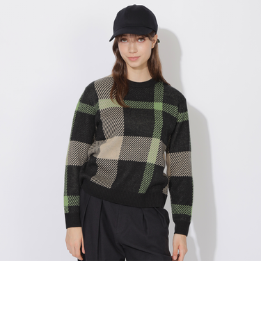 クレストブリッジビッグチェックニット