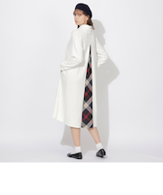 【Meシリーズ】バックチェック切替タートルワンピース