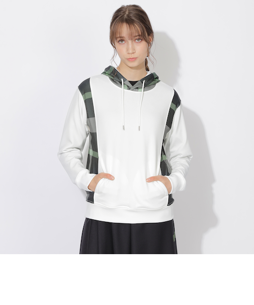 パーシャルチェックフーディー