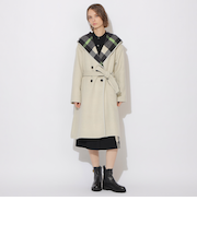 フーディーロングコート