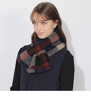 クレストブリッジチェックボアマフラー