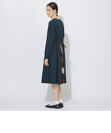 【Meシリーズ】バックチェック切替ワンピース