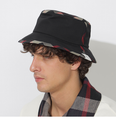 クレストブリッジチェックトリムバケットハット