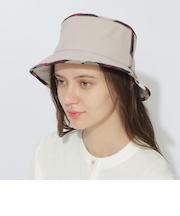 クレストブリッジチェックトリムバケットハット