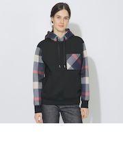 パーシャルチェック切替フーディー