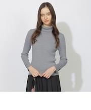 【Quiet checkシリーズ】リブニットインナー