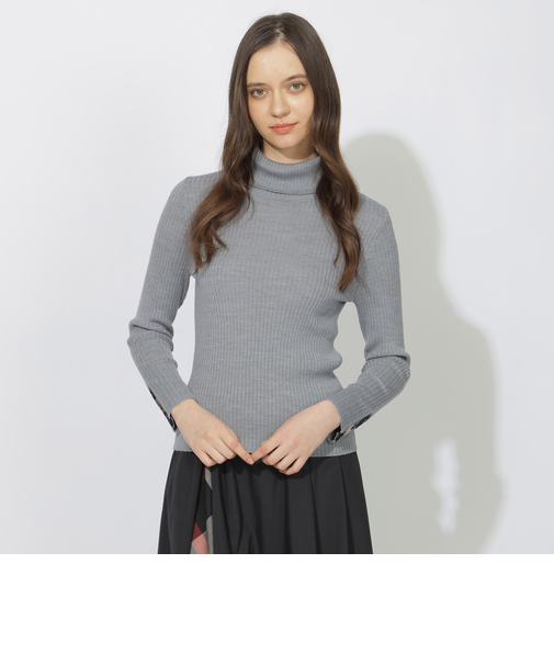 【Quiet checkシリーズ】リブニットインナー