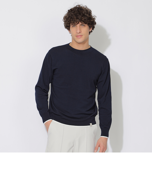 【Quiet checkシリーズ】ライトニットプルオーバー