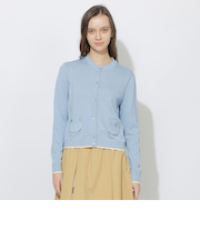 【Quiet Checkシリーズ】パイピングカーディガン