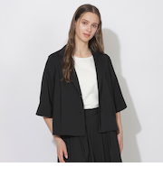 【Quiet checkシリーズ】ハーフスリーブジャケット