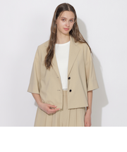 【Quiet checkシリーズ】ハーフスリーブジャケット