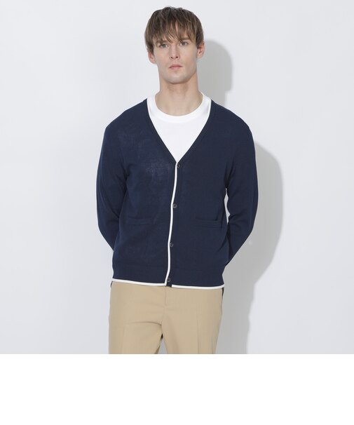 【Quiet checkシリーズ】ライトニットカーディガン