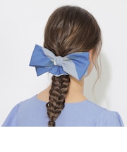 クレストブリッジチェックリボンシュシュ