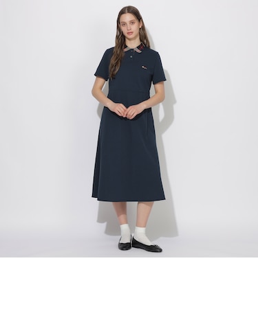 ヘッジホッグチェックカラーポロワンピース