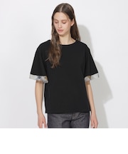 【Quiet checkシリーズ】シトラテックハーフフレアスリーブT