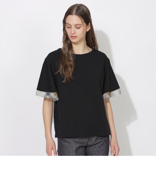 【Quiet checkシリーズ】シトラテックハーフフレアスリーブT