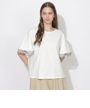 【Quiet checkシリーズ】シトラテックハーフフレアスリーブT