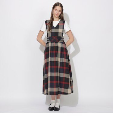 クレストブリッジチェックジャンスカワンピース