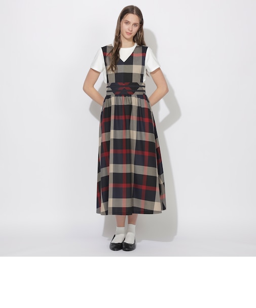 クレストブリッジチェックジャンスカワンピース