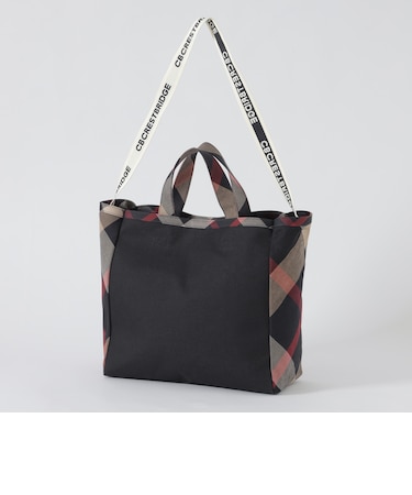 クレストブリッジチェックトリムバッグ
