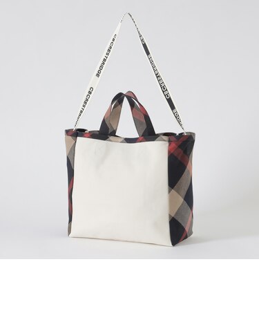クレストブリッジチェックトリムバッグ