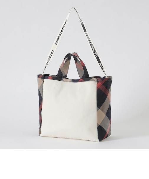 クレストブリッジチェックトリムバッグ
