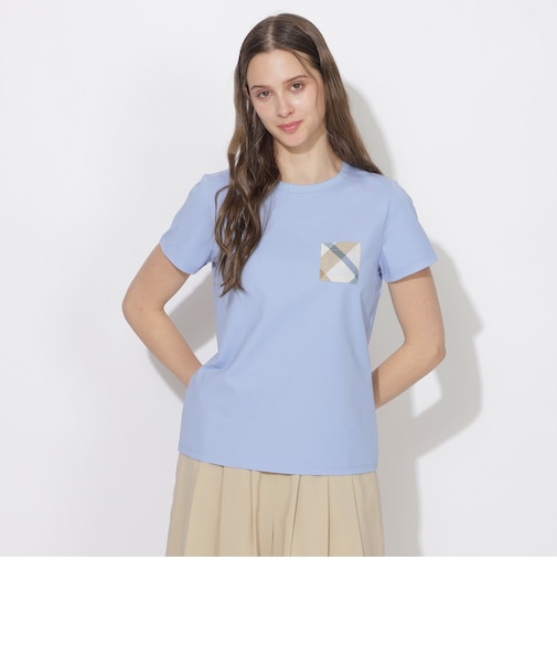 チェックポケットベイビーTシャツ