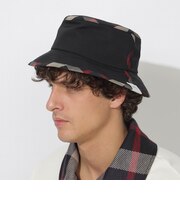 クレストブリッジチェックトリムバケットハット