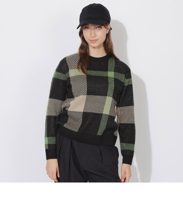 クレストブリッジビッグチェックニット