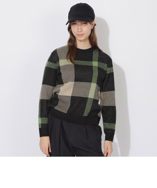 クレストブリッジビッグチェックニット