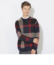 クレストブリッジビッグチェックニット