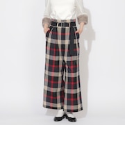 クレストブリッジチェックベルテッドパンツ