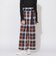 クレストブリッジチェックベルテッドパンツ
