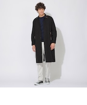 クレストブリッジチェックトリムシャツコート