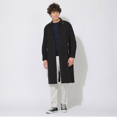 クレストブリッジチェックトリムシャツコート