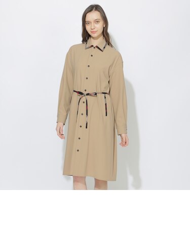 クレストブリッジチェックトリムシャツコート