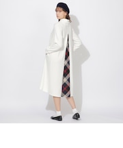 【Meシリーズ】バックチェック切替タートルワンピース
