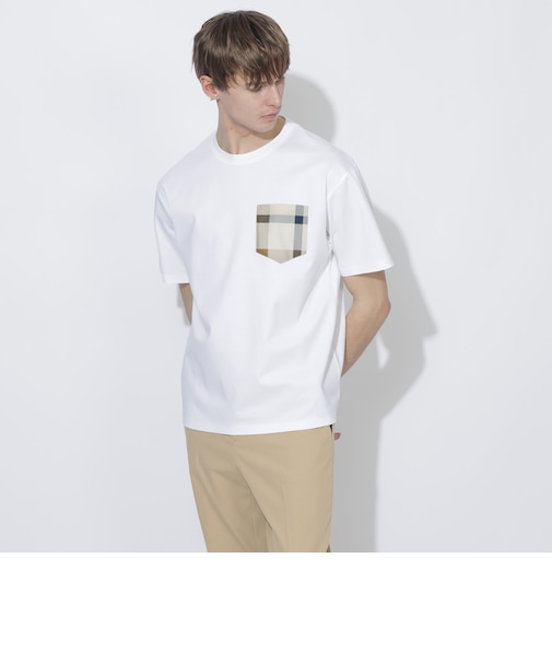 チェックポケットTシャツ