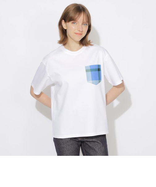 チェックポケットTシャツ