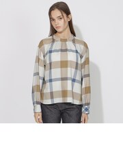 クレストブリッジチェックバックリボンブラウス