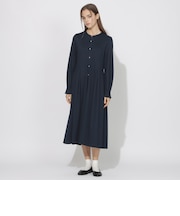 バックチェックフレアワンピース